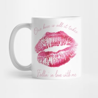 Pink Lipstick Kiss Mug